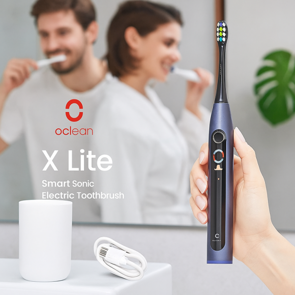 Електрическа четка за зъби Oclean X Lite 20, 1 бpой накрайник, 5 режима 5