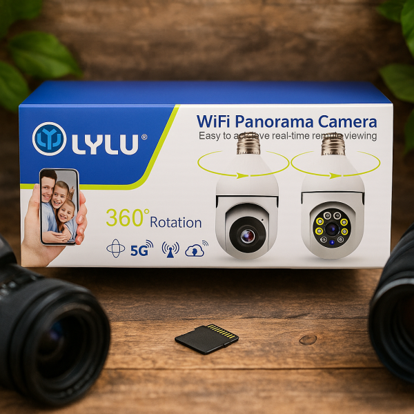 WiFi Панорамна IP Камера LYLÚ 360° във форма на крушка с нощно виждане и автоматично проследяване 3