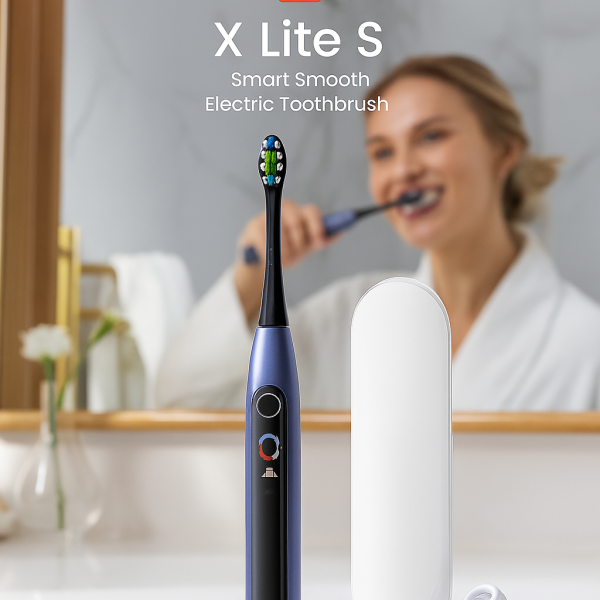 Електрическа четка за зъби Oclean X Lite 20 Set, 1бp накрайник, 5 режима, Калъф 4 — 4sales Електрическа четка за зъби Oclean X Lite 20 Set, 1бp накрайник, 5 режима, Калъф