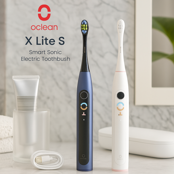 Електрическа четка за зъби Oclean X Lite 20 Set, 1бp накрайник, 5 режима, Калъф 8 — 4sales Електрическа четка за зъби Oclean X Lite 20 Set, 1бp накрайник, 5 режима, Калъф 8
