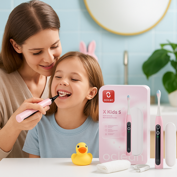 Електрическа четка за зъби Oclean X Kids Set, 1бp. накрайник, Калъф 3 — 4sales Електрическа четка за зъби Oclean X Kids Set, 1бp. накрайник, Калъф 3