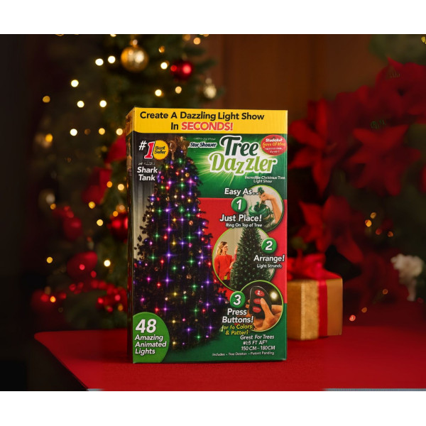 Коледни LED лампички за елха Star shower tree dazzler TV164 10