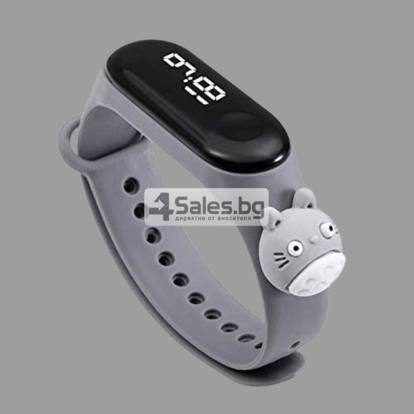 Детски LED часовник, водоустойчив, гумена каишка, цифров дисплей - WW28 12 — 4sales Детски LED часовник, водоустойчив, гумена каишка, цифров дисплей - WW28 12