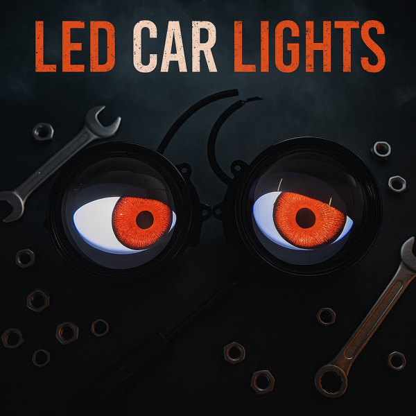Комплект 3D LED очи, дневни светлини за автомобили