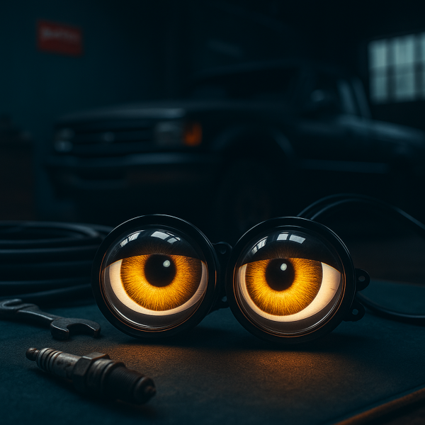 Комплект 3D LED очи, дневни светлини за автомобили 4