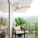 Таванен вентилатор Brizy Bright Outdoor с дистанционно управление,LED осветление,6 скорости,45W DC мотор 8