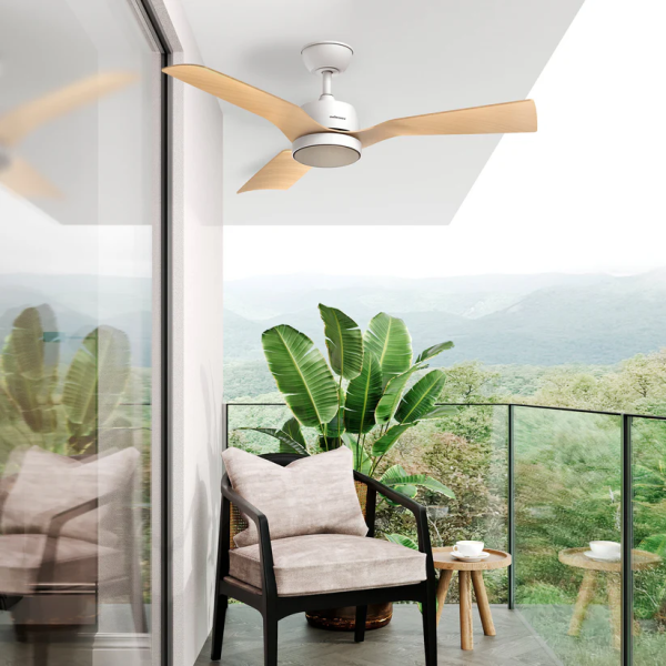 Таванен вентилатор Brizy Bright Outdoor с дистанционно управление,LED осветление,6 скорости,45W DC мотор 8
