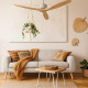 Вентилатор за таван Mellеrware Brizy Ceiling Fan с дистанц. управл.,45W,6 скорости,таймер,DC мотор 6