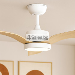 Таванен вентилатор Brizy Bright Outdoor с дистанционно управление,LED осветление,6 скорости,45W DC мотор