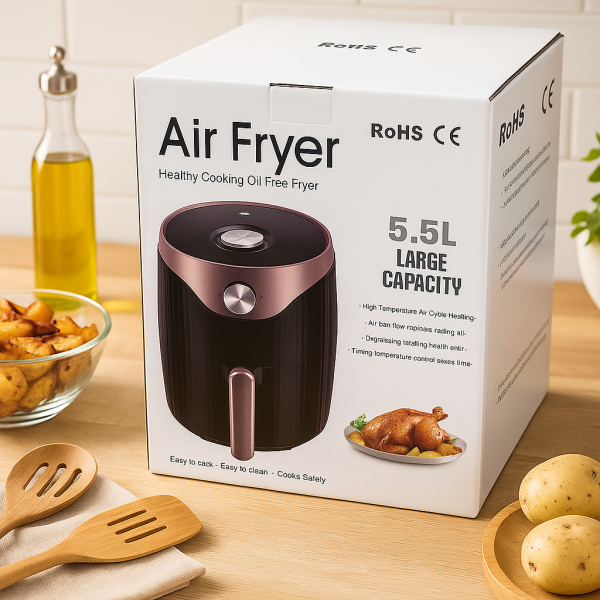 Професионален уред за готвене с горещ въздух, 5.5L, 1400W