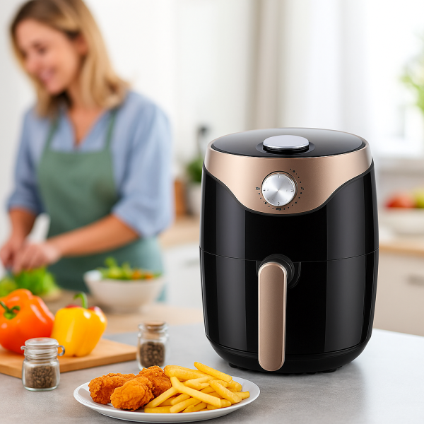 Професионален уред за готвене с горещ въздух, 5.5L, 1400W 3