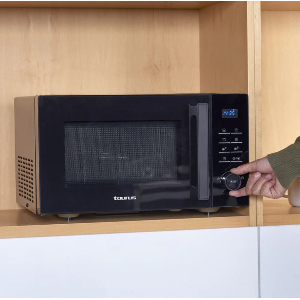 Микровълнова с грил Taurus Laurent 25 Black – 25L, 900W, 10 автоматични програми и дигитален дисплей 1