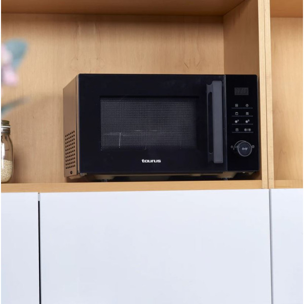 Микровълнова с грил Taurus Laurent 25 Black – 25L, 900W, 10 автоматични програми и дигитален дисплей