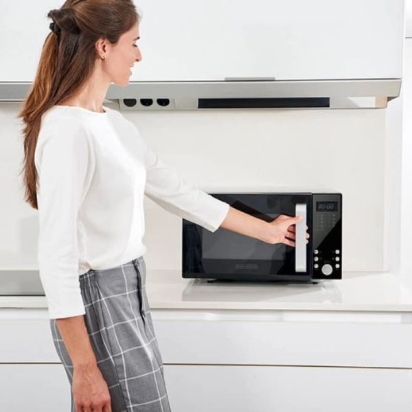 Микровълнова с грил Black+Decker – 23L, 900W, 9 автоматични програми, 5 нива на мощност и детска защита bxmz900e 3