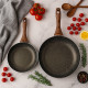 Комплект тигани 9Tnine-4419, 22/26см, Мраморно покритие, Кован алуминий 3