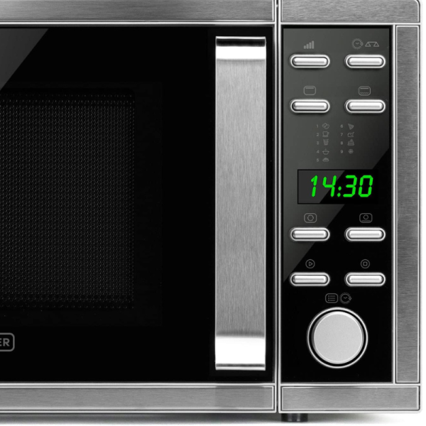 Микровълнова с грил и конвекция Black+Decker BXMZ900E – 25L, 900W, автоматични програми, дигитален дисплей и LED осветление 5