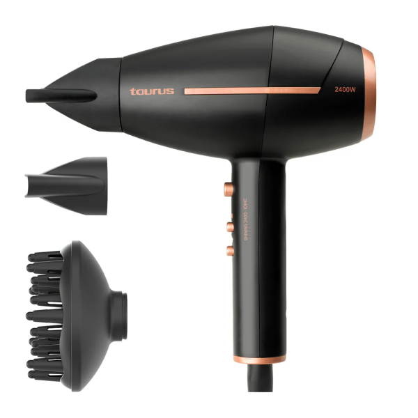 Професионален йонен сешоар Taurus Ionic Care 2400W – 2 скорости, 3 степени топлина, дифузер и концентратори