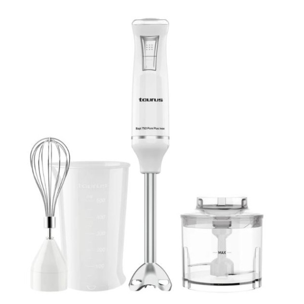 Ръчен пасатор Taurus BAPI® 750 PURE PLUS INOX – 750W, 20 скорости, Turbo функция, пълен комплект аксесоари 8