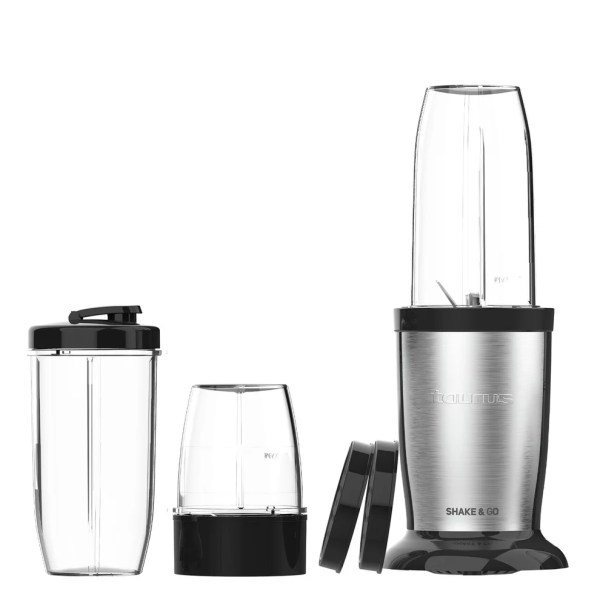 Блендер Taurus Shake & Go – 800W мощност, пулсова технология и аксесоари за смутита, ядки и подправки 1
