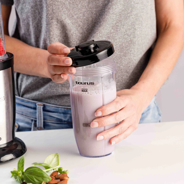 Блендер Taurus Shake & Go – 800W мощност, пулсова технология и аксесоари за смутита, ядки и подправки 14