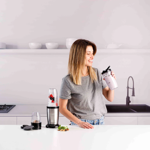 Блендер Taurus Shake & Go – 800W мощност, пулсова технология и аксесоари за смутита, ядки и подправки 10