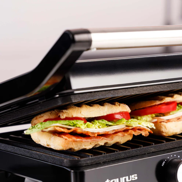 Контактен грил Taurus Grill&Co, 1500W, с плаващ капак и регулируем термостат 3