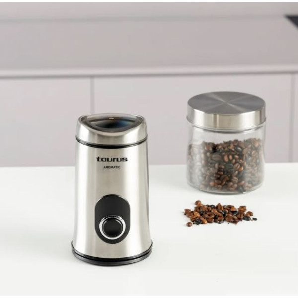 Кафемелачка Taurus AROMATIC – 150W, 50 г капацитет, неръждаема стомана 1