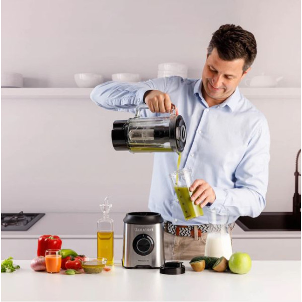 Блендер Taurus Prior Advance+ 1800 (1800W, 2L, 6 ножа, 4 функции, филтър, чаша) и Prior Inox 1500 (1500W, 2L, Turbo)