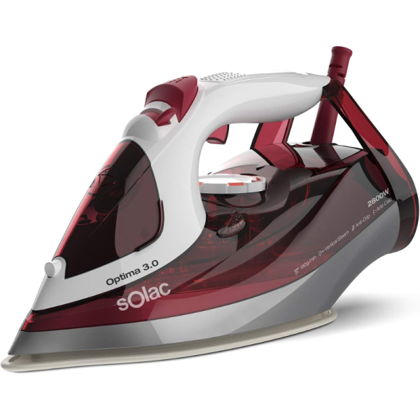 Ютия Solac Optima 3.0 – 2800W, керамична плоча, парен удар 180 g/min, анти-капкова