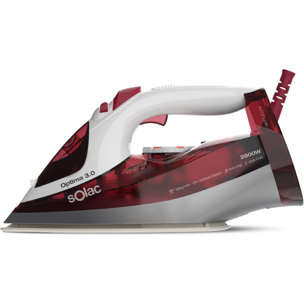 Ютия Solac Optima 3.0 – 2800W, керамична плоча, парен удар 180 g/min, анти-капкова