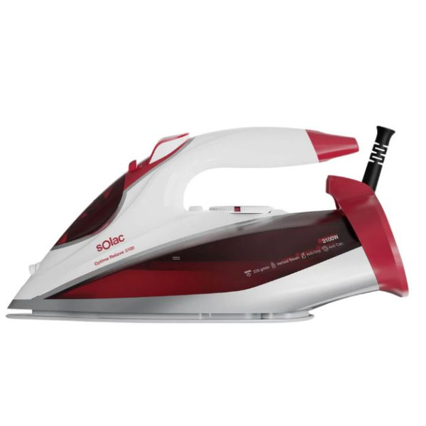 Ютия Solac Optima Relieve 3100 – 3100W, 220 g/min парен удар, 50 g/min пара, 350 ml, керамична плоча