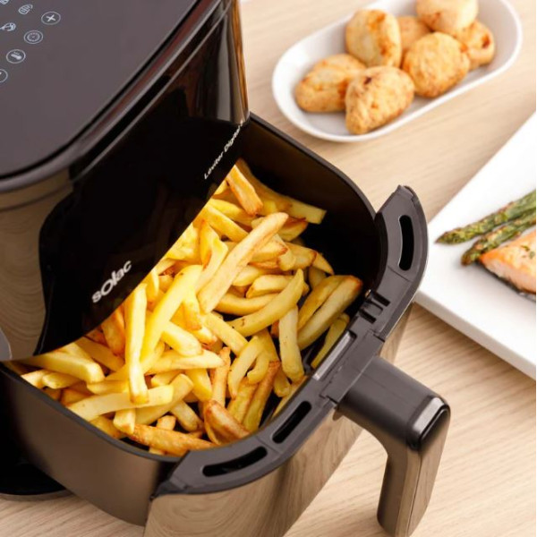 Фритюрник без масло Solac Léviter Digital 5 – 1500W, 5L, 12 програми, дигитален дисплей