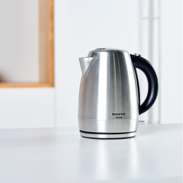 Електрическа кана Taurus Selene – 2200W, 1.7L, 360° основа, неръждаема стомана, авто изключване 2