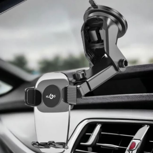 Универсална гравитационна стойка за телефон KLGO Z10– за автомобил, 360°, стабилно захващане 3 — 4sales Универсална гравитационна стойка за телефон KLGO Z10– за автомобил, 360°, стабилно захващане 3