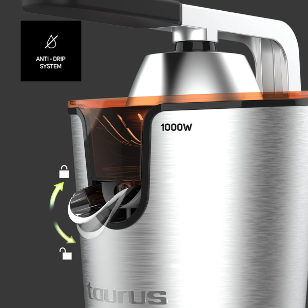 Професионална сокоизстисквачка Taurus Easy Press 1000 Legend – 1000W AC мотор и неръждаема стомана 10