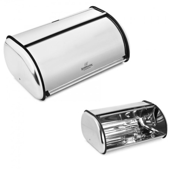 Кутия за хляб Bohmann BH7239 - S 36х24х15см / B 43.5x27.5x18.5см, неръждаема стомана 3