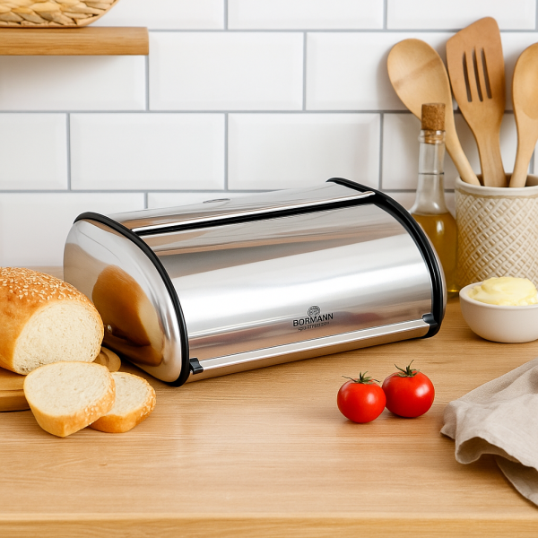 Кутия за хляб Bohmann BH7239 - S 36х24х15см / B 43.5x27.5x18.5см, неръждаема стомана 4
