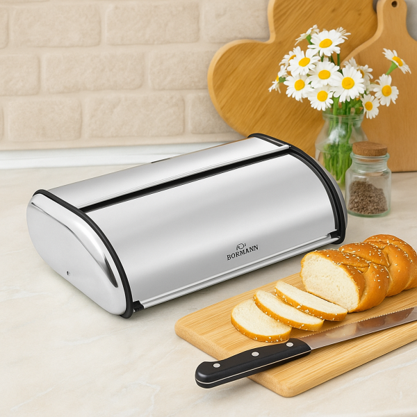 Кутия за хляб Bohmann BH7239 - S 36х24х15см / B 43.5x27.5x18.5см, неръждаема стомана