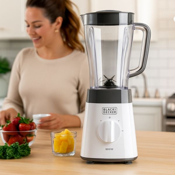 Блендер Black&Decker BXJB500E, 500W, 1.5 л, 2 скорости, Функция Pulse 2