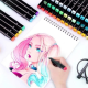 Комплект за рисуване от 150 части + Комплект за оцветяване и рисуване Aqua + Комплект от маркери с алкохолна основа 4