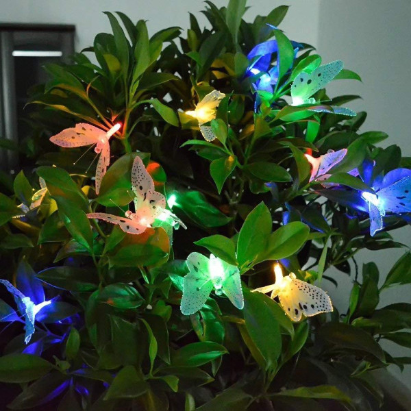 Верига от LED лампички с пеперуди, избор от 12 лампички SD18