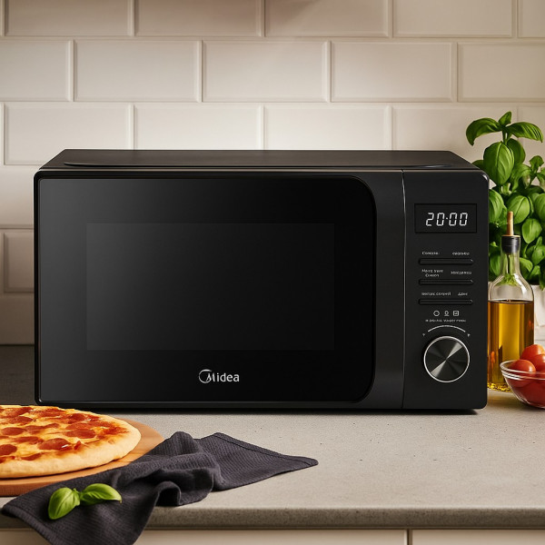 Микровълнова фурна MIDEA AG20CF2EBK 700W, Функция грил, 20L
