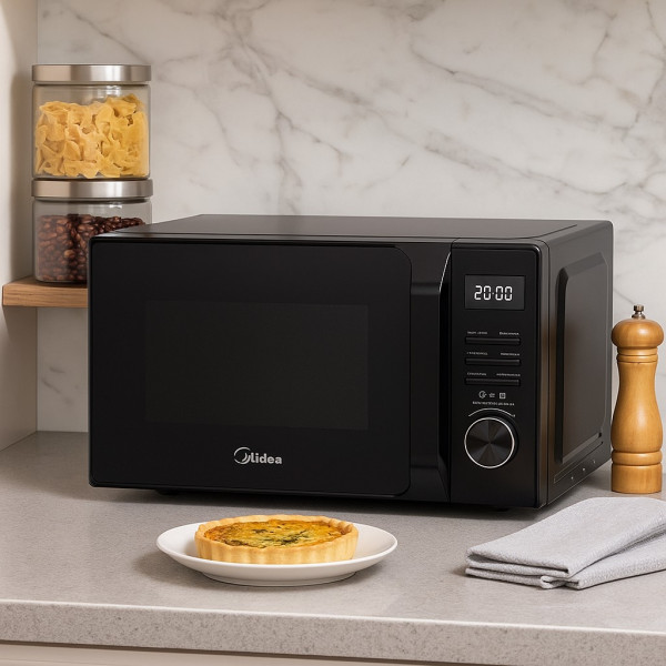 Микровълнова фурна MIDEA AG20CF2EBK 700W, Функция грил, 20L