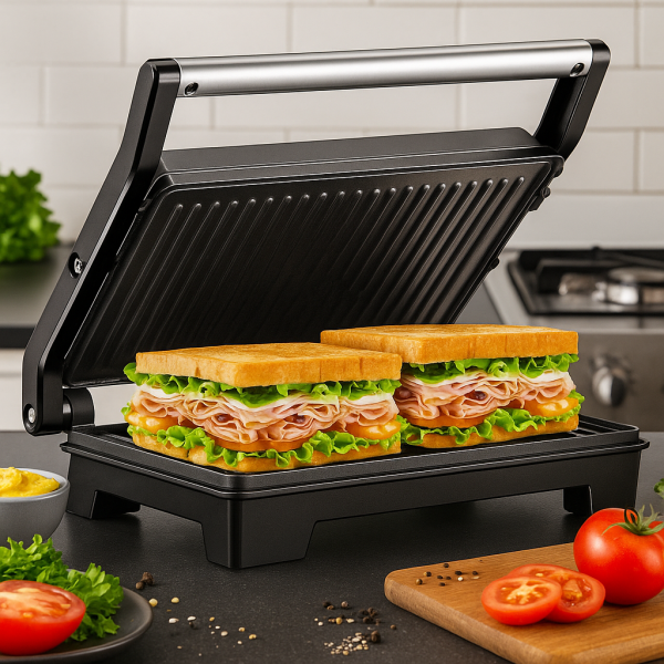 Тостер грил Royalty Line RL-PM1000 - Компактен грил и сандвич преса 2 в 1 3