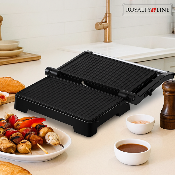 Тостер грил Royalty Line RL-PM1000 - Компактен грил и сандвич преса 2 в 1 5
