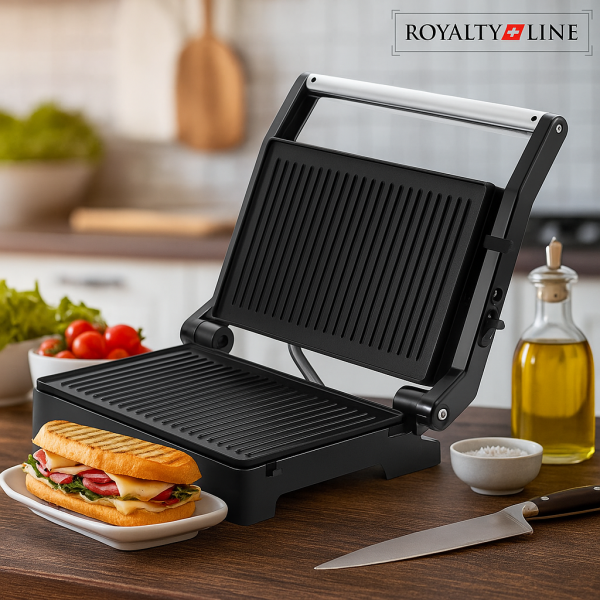 Тостер грил Royalty Line RL-PM1000 - Компактен грил и сандвич преса 2 в 1 6