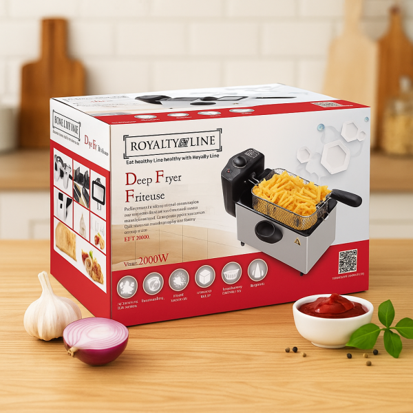 Електрически фритюрник Royalty Line RL-EFT2000, 1.5L, 2000W 3
