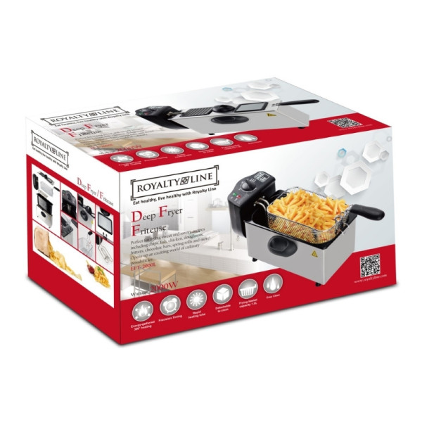 Електрически фритюрник Royalty Line RL-EFT2000, 1.5L, 2000W 9
