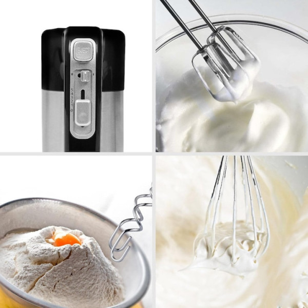 Миксер с купа Royalty Line RL-HM19015, 700W, 6 бъркалки, 3 л, Турбо, 5 скорости 10