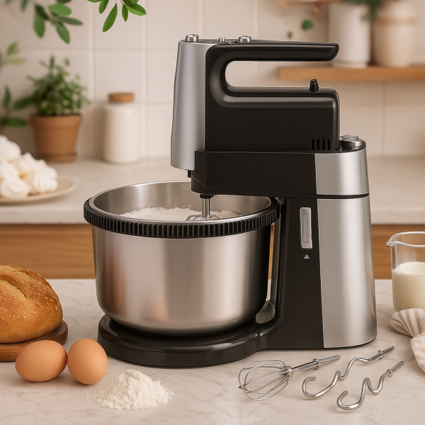 Миксер с купа Royalty Line RL-HM19015, 700W, 6 бъркалки, 3 л, Турбо, 5 скорости
